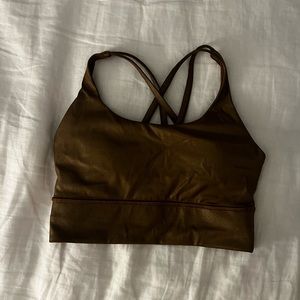 Lululemon energy bra long line size 6 gold